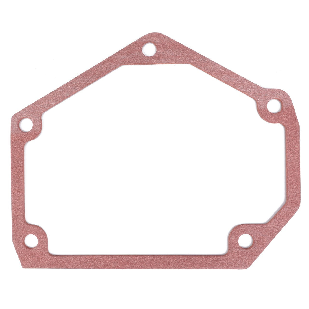 The AGCO | Seal - F119200710030 is a hexagonal-shaped gasket with five holes around its edges, designed for genuine seals in maintenance and repair tasks, ideal for sealing joins between two surfaces.