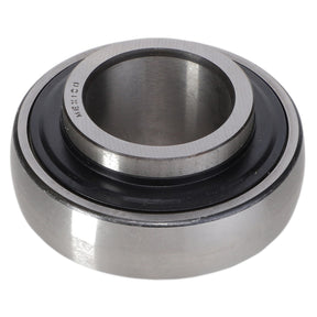 The AGCO Wide Inner Ring Bearing, Spherical, Prelube - K4037 is a cylindrical metal bearing with an inner and outer ring, featuring a black separator, designed for shaft support.