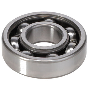 The AGCO | BEARING - AG704133 is a silver metal ball bearing that features six balls evenly spaced within an outer circular ring.