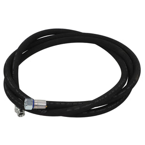 No current product description is available for the AGCO | Hose - Acp0294560, a coiled black rubber hose featuring metallic connectors at each end.