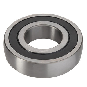 A close-up image of the AGCO Ball Bearing - 0922-12-96-00 with a black seal, designed by AGCO to efficiently manage rotational friction and support both radial and axial loads.