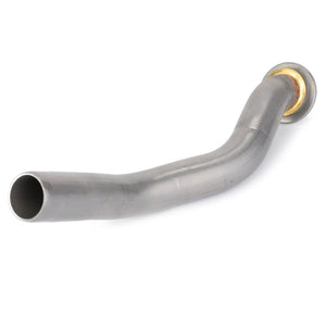 A curved metal exhaust pipe, AGCO Tube - 3618610M93, with a wider end and a narrower, open end, designed for automotive use and compatible with Valtra models.