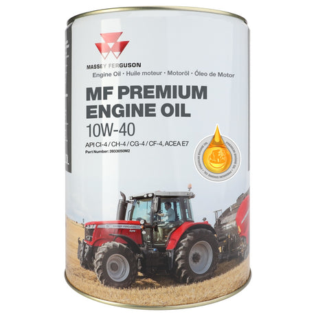 AGCO | Mf Premium Engine Oil 10W-40 20L - 3933050M2 - Farming Parts