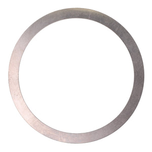 The product description for AGCO | Shim - F222301020140 by AGCO is currently unavailable. This item is a round metallic washer with a smooth surface and a central hole, typically used in mechanical assemblies.