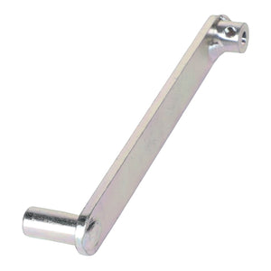 The AGCO | Sensor Arm - Acw5105270 is a metal crank handle with a cylindrical grip and a rectangular arm featuring two holes for attachment. No current product description information is available.