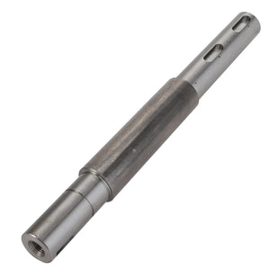 Product Name: AGCO | SHAFT - CG1250208001
Brand Name: AGCO

Description: A cylindrical metal rod branded by AGCO, featuring a smooth finish and multiple slots along its length, known as the Shaft - CG1250208001.