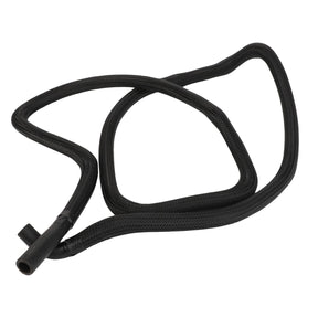 The AGCO | Coolant Hose - Acw286134A by AGCO is a versatile black rubber hose featuring one tapered end and one looped end.