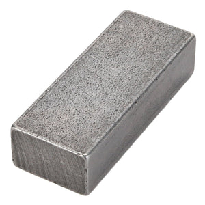 A rectangular, solid silver-colored metal ingot with a smooth surface, known as the AGCO Parallel Key - Acp0443690 by AGCO. Currently, there is no available product description.