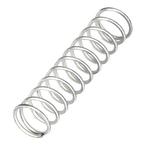 The AGCO | Compression Spring - Acx2412750, a metal spring with uniform coil spacing, is displayed horizontally on a white background. No current product description information is available.