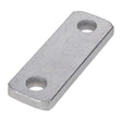 The AGCO | Plate, Left Hand - Acx2593640 is a rectangular metal plate with two circular holes near each end, designed for versatile applications.