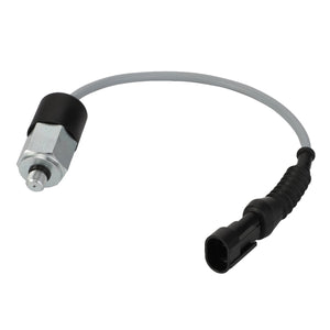 No current product description is available for the AGCO Sensor - Acp0666750, which features a metallic hexagonal body, a black cap, and an attached cable ending in a black connector.