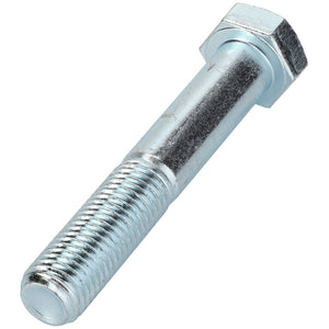 The AGCO | Hexagonal Head Bolt - 0901-12-48-00 is a metallic hex bolt with a threaded end, featuring a hexagonal head and a shiny surface finish. No current product description information is available.