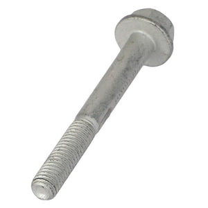 Close-up of an AGCO Hex Flange Head Machine Screw (Model: Acw1057980) with a metallic hexagonal head and threaded shaft. The screw is isolated on a white background. No current product description information is available for this item.