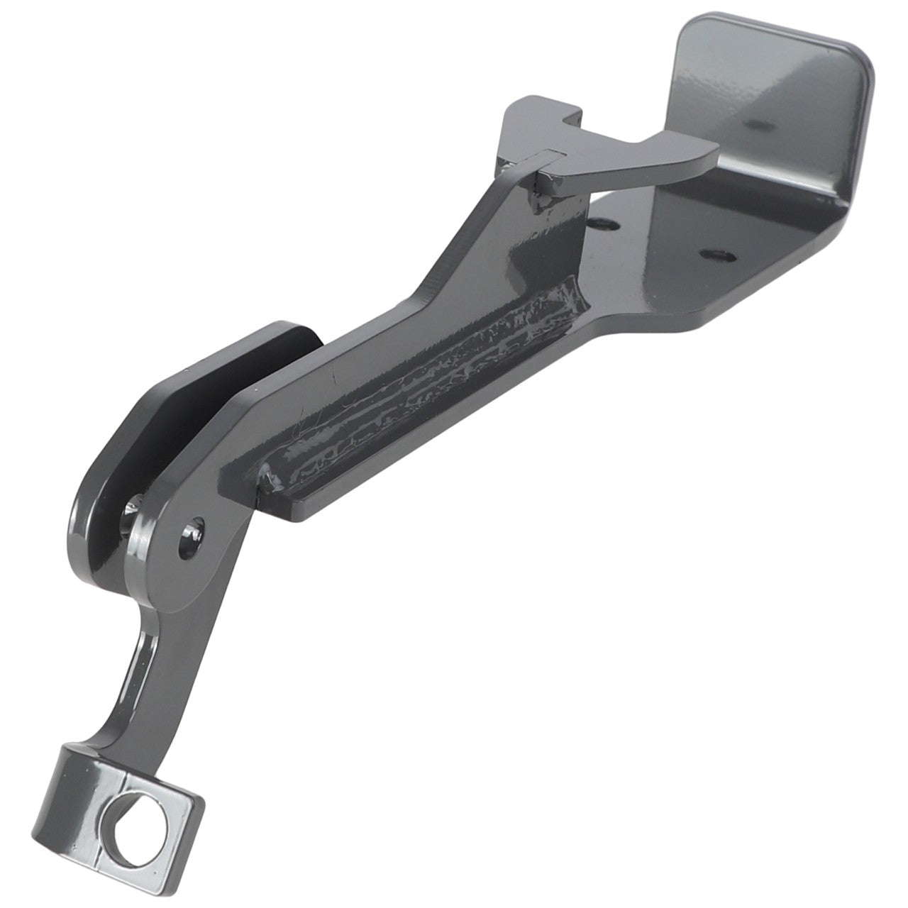 The AGCO Bracket - Acw109265A, produced by AGCO, is a metal bracket featuring multiple cutouts and mounting holes, designed for structural support or attachment in mechanical assemblies. Currently, no additional product description information is available.