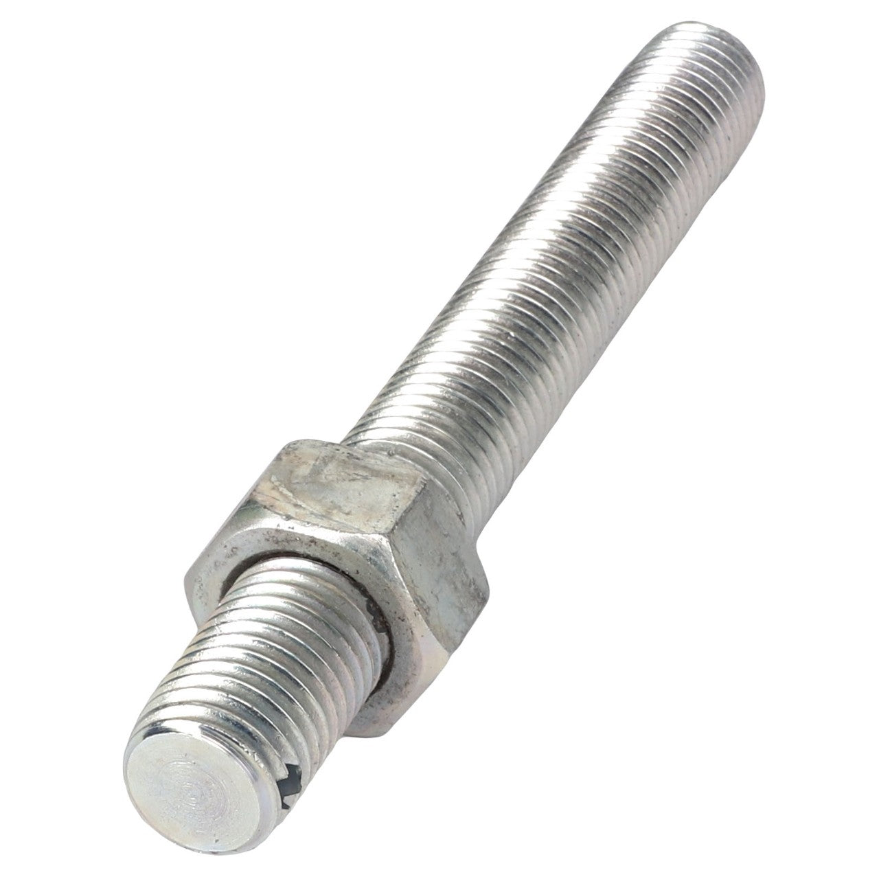 The AGCO Adjustment Rod - Acp0027240 features a metal bolt with a hexagonal nut threaded onto it.