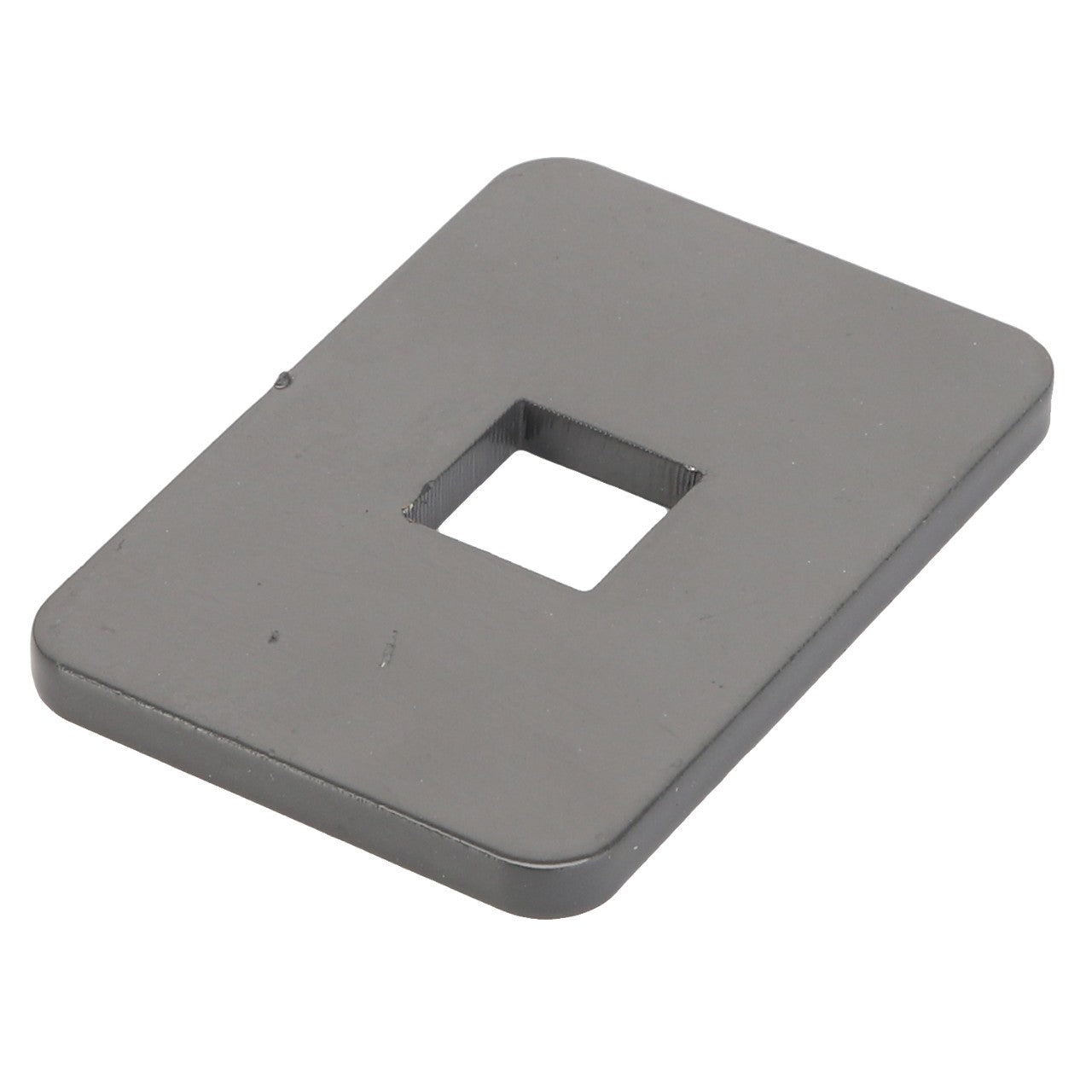 Rectangular metal plate with a central square cutout, known as AGCO | Spacer - Acw1956050 from the brand AGCO. No current product description information is available.