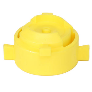 Yellow plastic cap with a cylindrical design and four small tabs around the base. Product: AGCO | CAP - AG427221 by AGCO. No current product description information available.