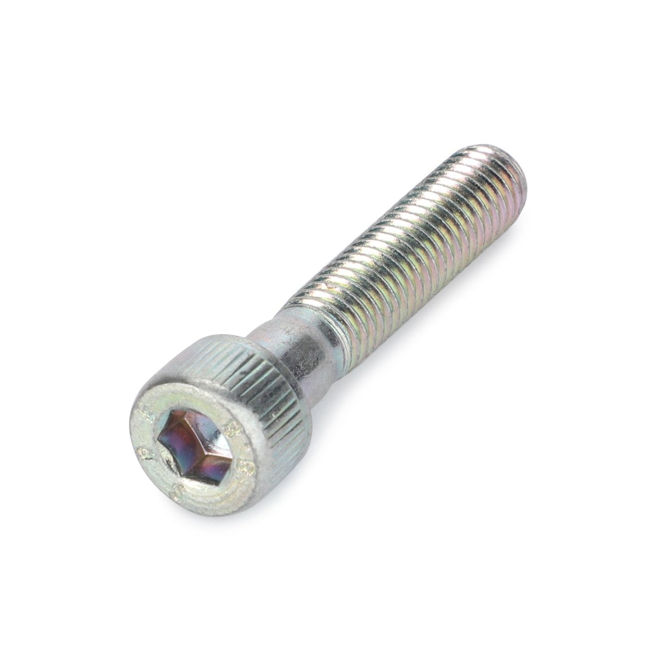 An AGCO | Hex Socket Screw - 391136X1, with a silver hex socket head and threaded body, photographed against a white background.