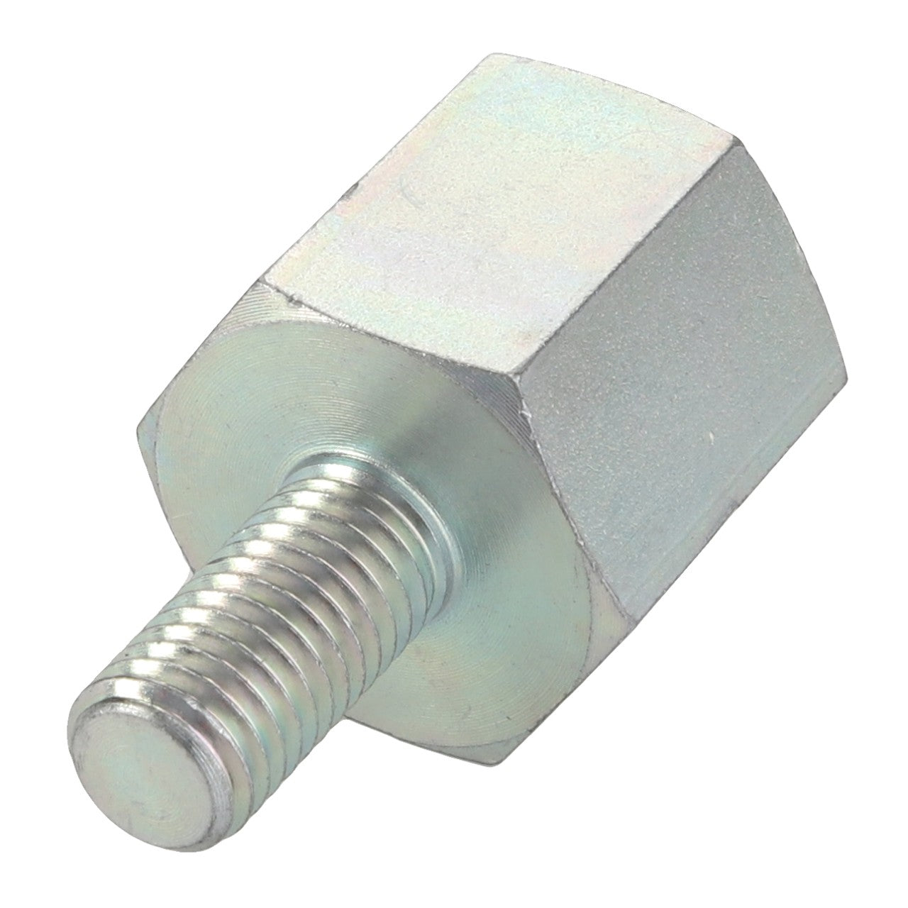 The AGCO Spacer - Acw4779630, a metallic hex standoff with a threaded end, is often used for securely mounting components in electronics or mechanical assemblies. Currently, no additional product description information is available.