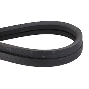 A close-up image of an AGCO Drive V Belt (Fan and Grain and Return Elevator - D41930300), a black rubber drive belt commonly used in machinery and engines, designed for optimal performance and noise reduction.