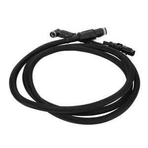 The AGCO | Hose Flexible - Acw351954A by AGCO is a coiled black hose with connectors at both ends, ideal for both industrial and automotive use. No current product description matches its versatility and reliability.