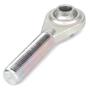 The AGCO | Ball End, Stabiliser Arm - 0.010.5224.3 is a metal rod end bearing featuring a threaded shaft and a cylindrical hole at the opposite end, ideal for linkage components in AGCO Parts machinery.