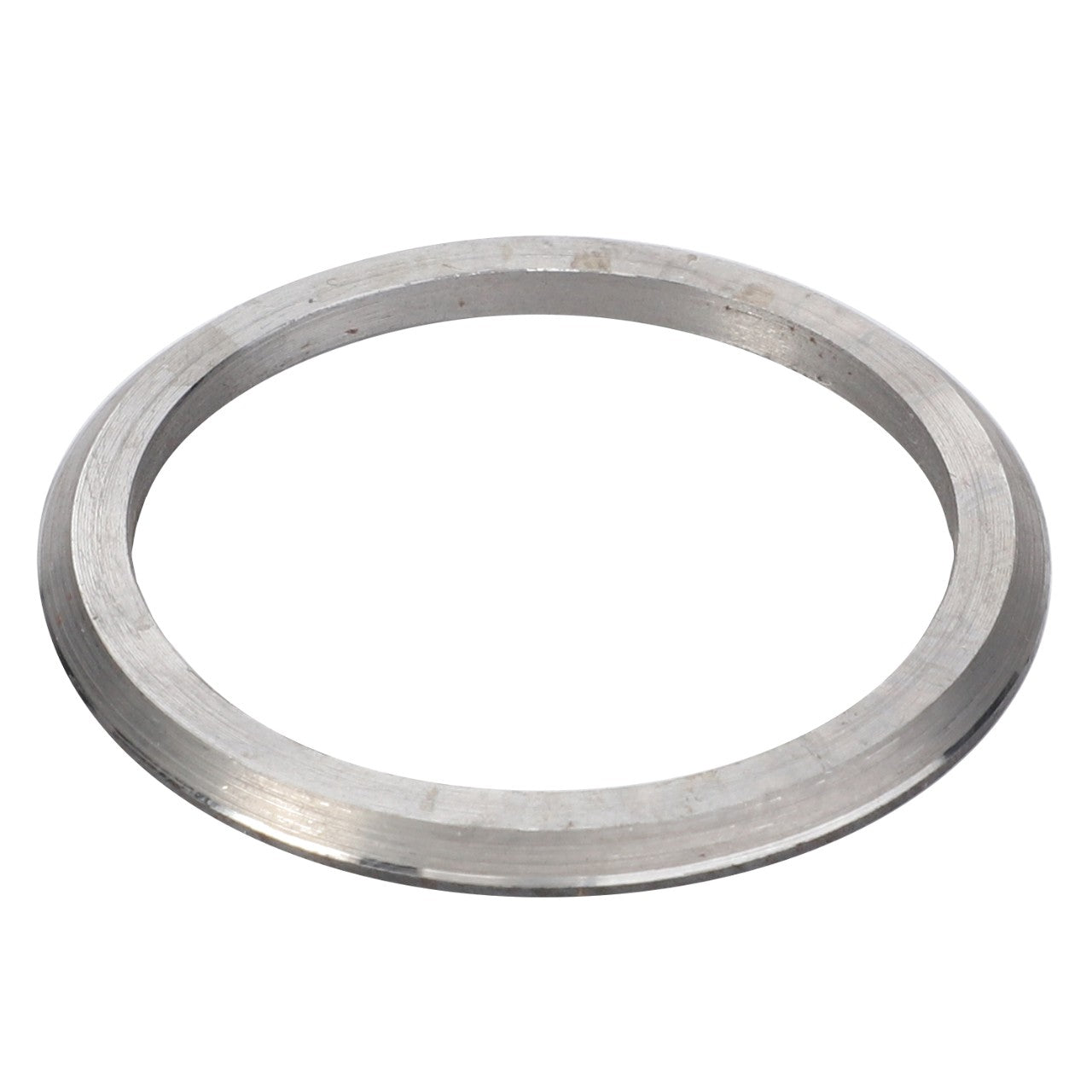 Introducing the AGCO | SHIM - D26745064, a high-quality metallic gasket uniquely designed with a beveled edge for enhanced performance. Perfect for various applications, this gasket by AGCO combines durability with precision engineering.