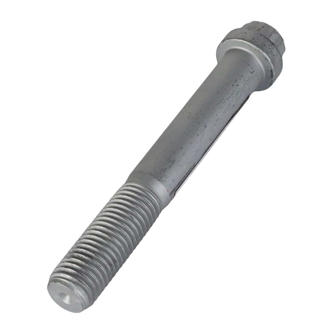 Close-up of the AGCO Hex Flange Head Machine Screw - Acw3652040 with a threaded section at one end and a smooth shank transitioning to a hexagonal head at the other end. No current product description information is available.