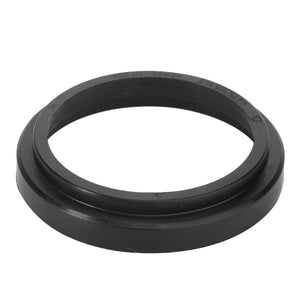 A black, circular rubber gasket with text stamped on the surface, perfectly compatible with Fendt Vario S4 and other Valtra models is available as the AGCO | Ring - F743300020450 by AGCO.