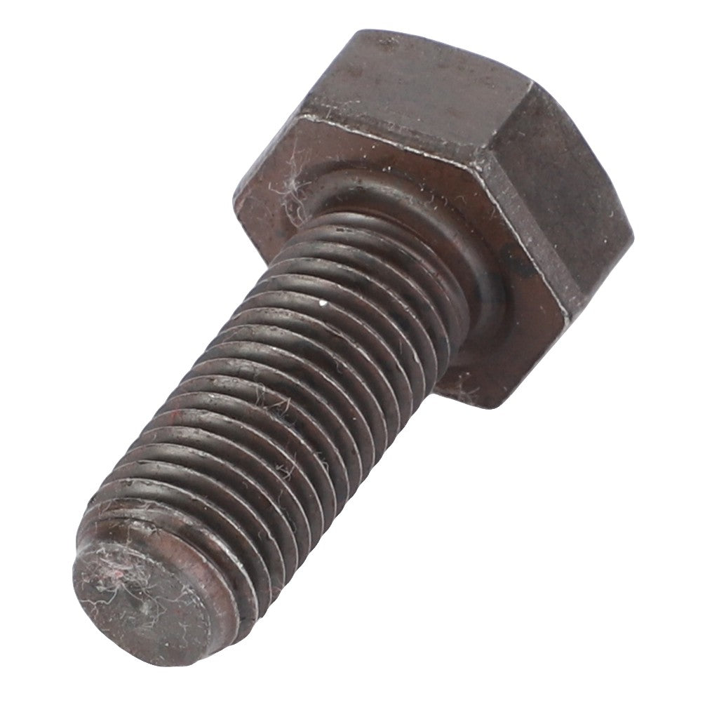 Close-up of the AGCO | Hex Cap Screw - Va021754, featuring a threaded shaft and a hexagonal head, ideal for securely fastening materials together.