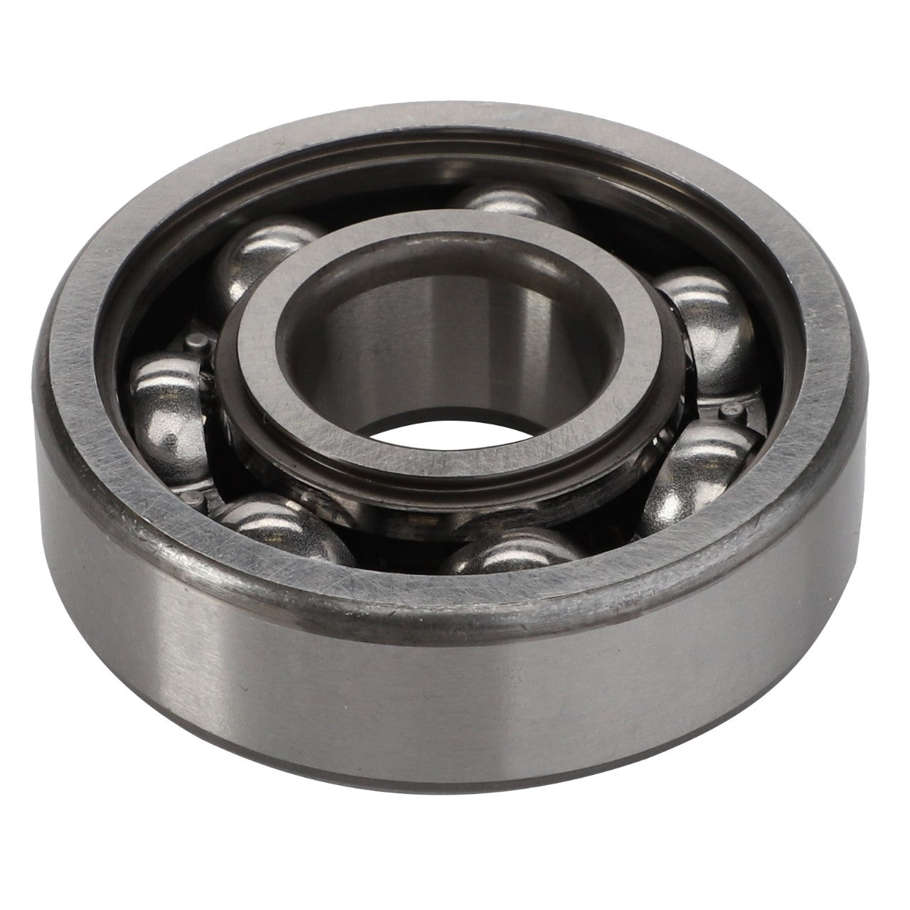 Image of the AGCO | Ball Bearing - Acx2444680 designed to handle radial and axial loads, with several steel balls encased in an outer ring, reducing rotational friction efficiently.