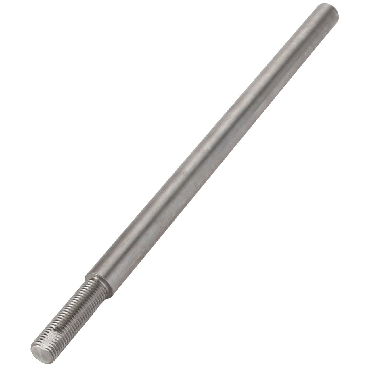 The AGCO | SHAFT - D28788537 is a cylindrical metal rod with a threaded section on one end; no current product description information is available.