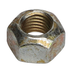 Close-up of the AGCO Nut - 376447X1 with a threaded interior, reminiscent of the precision found in Fendt Models machinery.