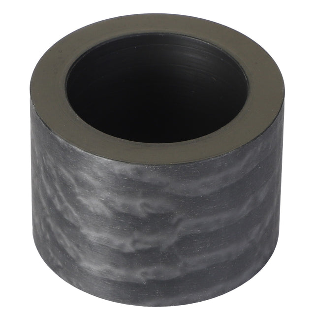 AGCO | Plastic Bushing - Acp0084550: A cylindrical black carbon fiber tube with a hollow center, exhibiting a smooth, slightly mottled surface texture. No current product description available.