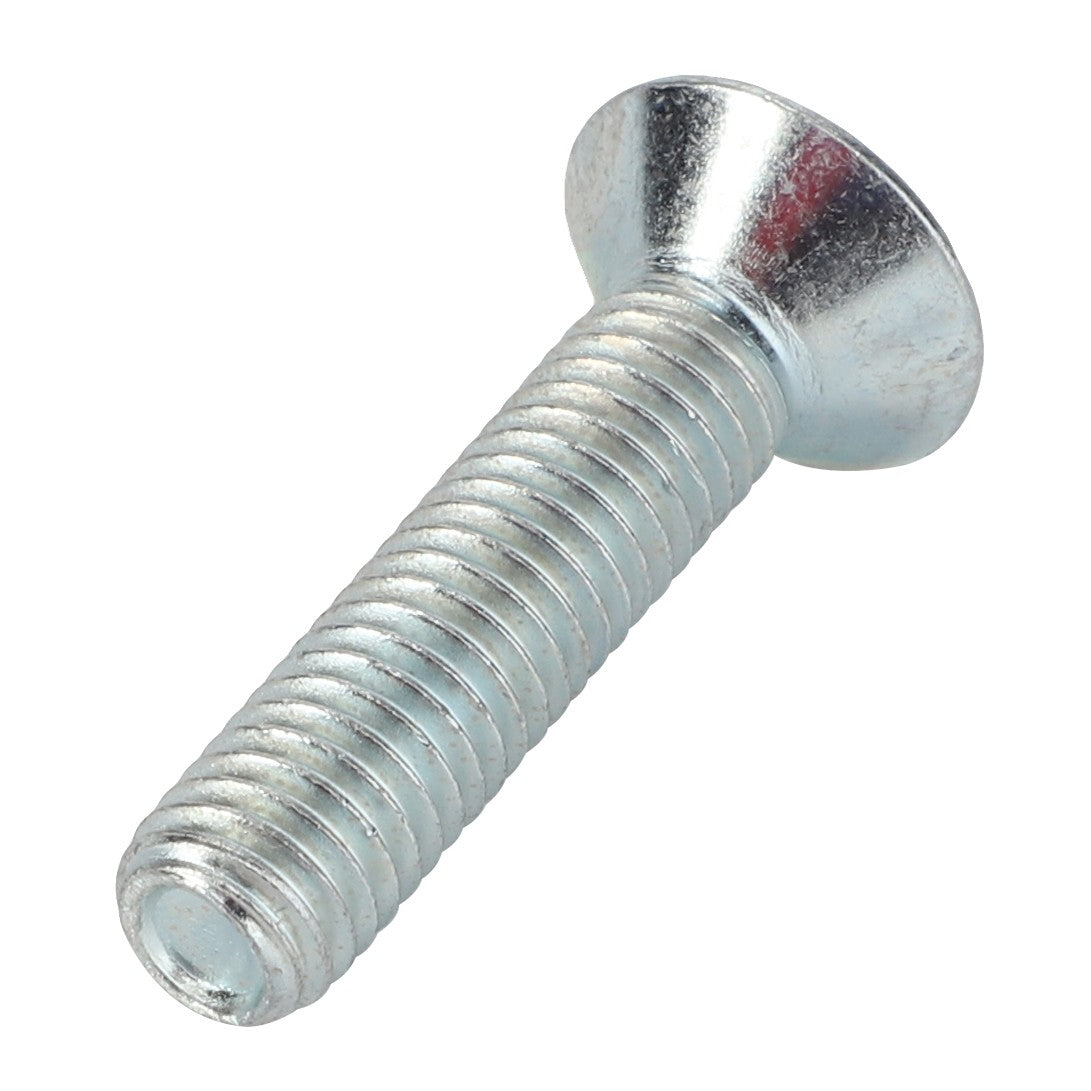 A close-up image of the AGCO COUNTERSUNK CAPSCREW - 0902-60-46-00, featuring a metal screw with a flat head and threaded shaft, is presented. Currently, there is no additional product description information available.