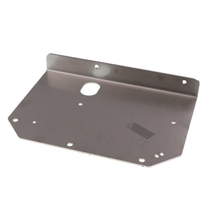 **AGCO | BRACKET - AG333615 by AGCO:** A flat, rectangular metal bracket with multiple holes and an angled edge, designed for mounting or structural support. No current product description information is available.