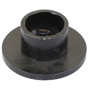 A circular black metal component with a central cylindrical protrusion, identified as the AGCO | GUIDE - EPA71071 by the brand AGCO.