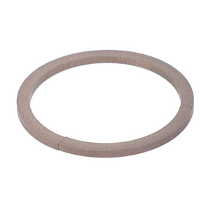 A flat, circular metal ring or washer with a smooth finish, viewed from above on a white background, reminiscent of quality parts used in Massey Ferguson machinery: AGCO | Ring - 3816749M1 by AGCO.