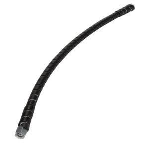 Displayed against a white background is the AGCO Black Metal Conduit with threaded connectors on each end, identified by the product code ACP0538390 and brought to you by AGCO.