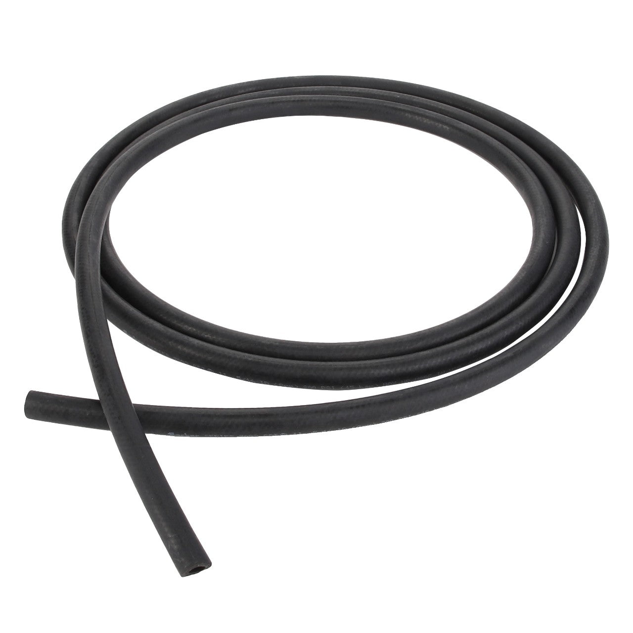 A coiled black rubber hose with two open ends is shown in the image. It is the Coolant Hose - Acw3060240 from AGCO.