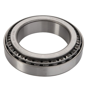 A close-up view of the AGCO Taper Bearing - F743300021760, showcasing the inner and outer rings along with the tapered rollers arranged in a conical shape. No current product description information is available.