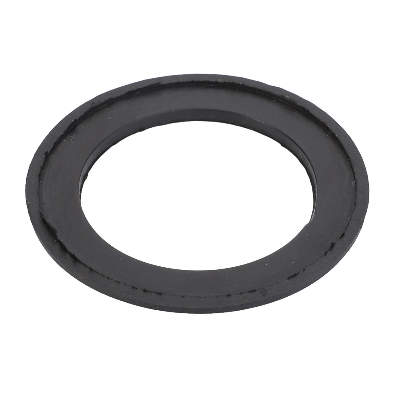 The AGCO Ring - 3596561M1 is a round black rubber gasket with a central hole, compatible with Massey Ferguson models.