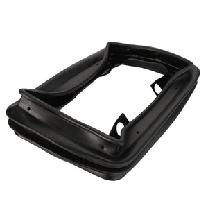 Introducing the AGCO Bellows - F205500035200, a black rubber automotive window seal with a rectangular shape and hollow center, expertly designed for vehicle installation. Additional product details are not available at this time.