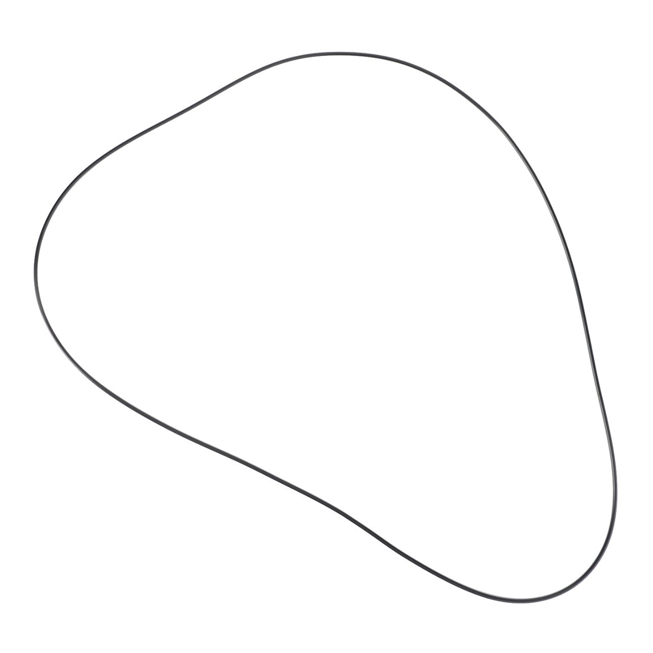 A simple, irregularly shaped, black-lined blob-like figure on a white background reminiscent of the unique silhouettes seen in AGCO Speedshift O-Ring, Ø 276.00 X 2.00 mm models (Product Code: 3010029X1).