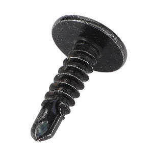 Close-up image of an AGCO Self Taping Screw - Acx2829610, featuring a black metal construction with a flat head and self-tapping tip against a white background. No current product description information is available.