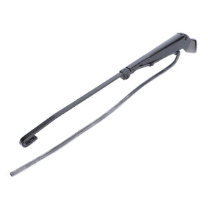 Isolated on a white background, the AGCO genuine wiper arm and attached blade, compatible with Massey Ferguson models, ensures reliable performance. Product name: AGCO | Wiper Arm, Rear Window - 3713196M2.