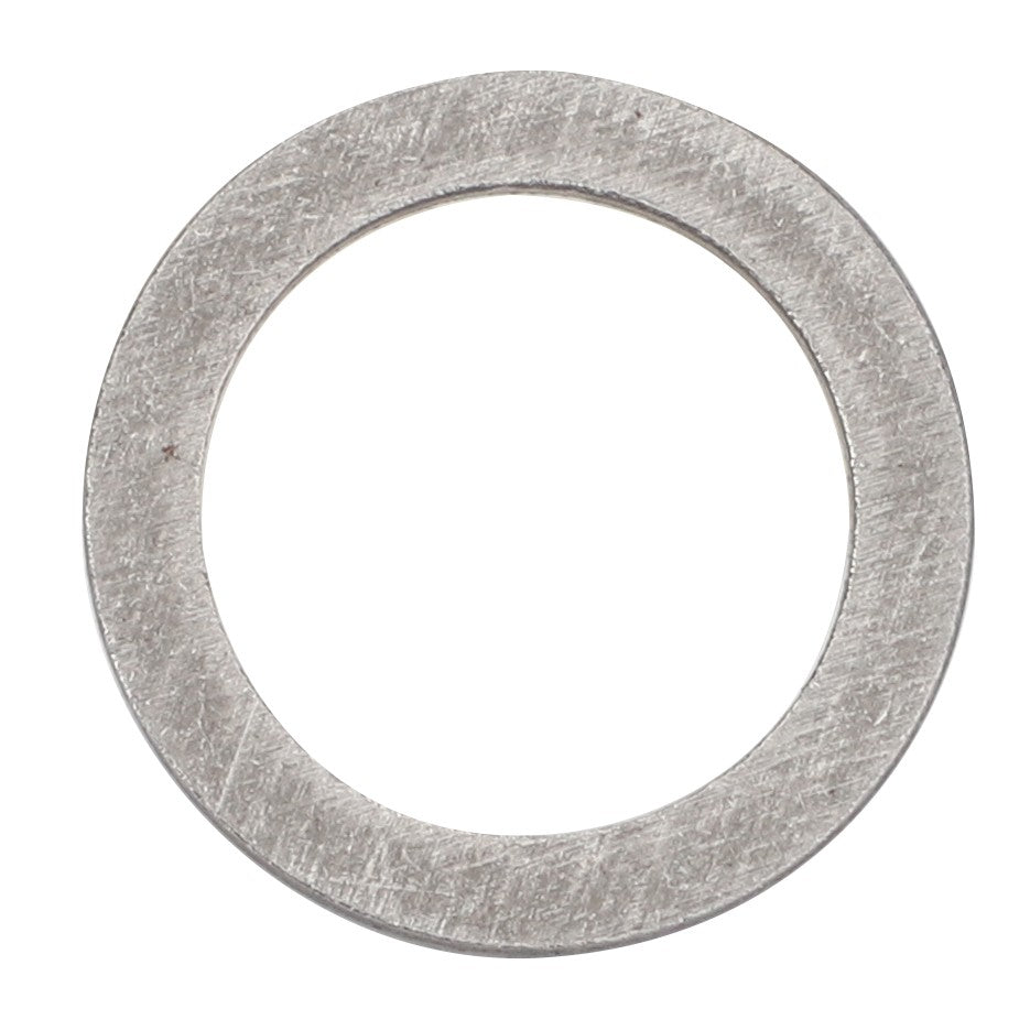 A detailed image of the AGCO O-RING - V221790, featuring a metallic appearance with a smooth surface and a central circular hole, designed for use in mechanical assemblies. No current product description information is available.