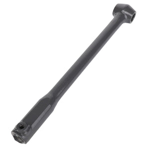 The AGCO | Tie Rod - Acx3362560 is a durable black metal breaker bar featuring a sturdy rectangular base and a versatile socket head for easy tool attachment.