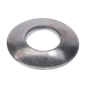 A close-up image of an AGCO Thrust washer - F718301020120, a silver metallic 42.43mm component with a central hole.