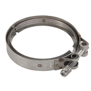 Introducing the AGCO Clamp - Acw0483050, a high-quality metal hose clamp featuring a screw adjustment mechanism.